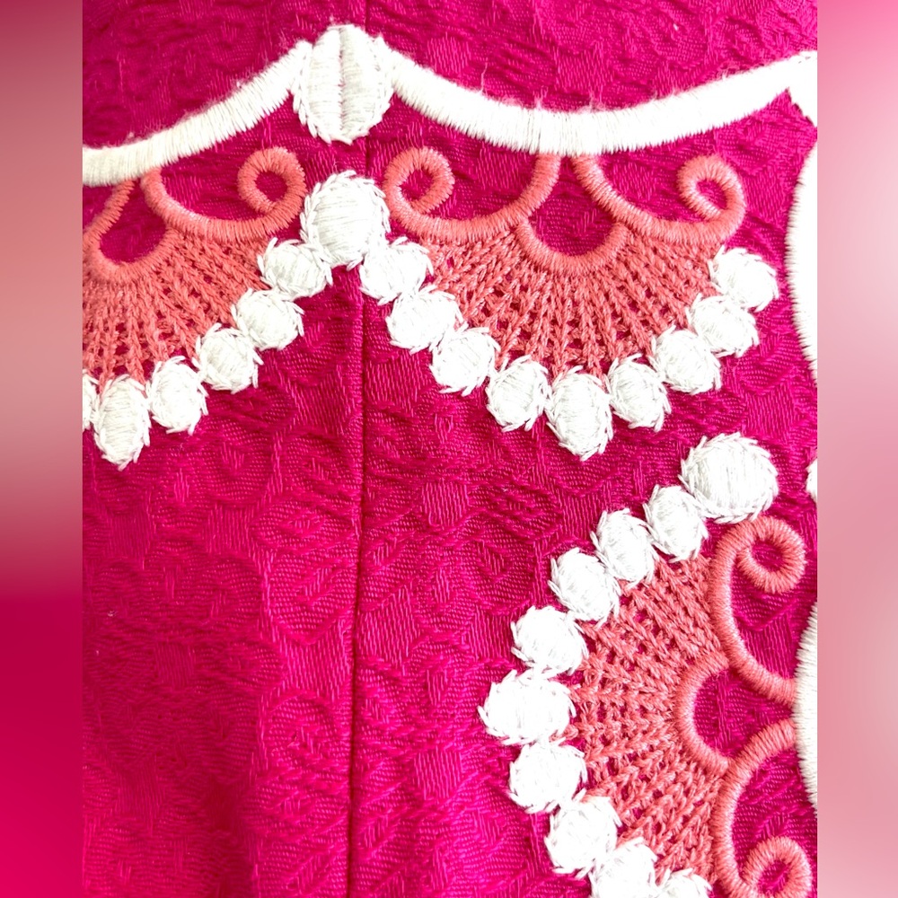 Lilly Pulitzer Maybell Azalea Pink Strapless Dress Size 0 EUC - Picture 7 of 12